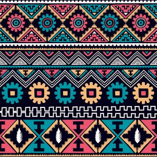 少数民族藏族特色花纹波西米亚风纹理背景图案设计AI矢量图片素材