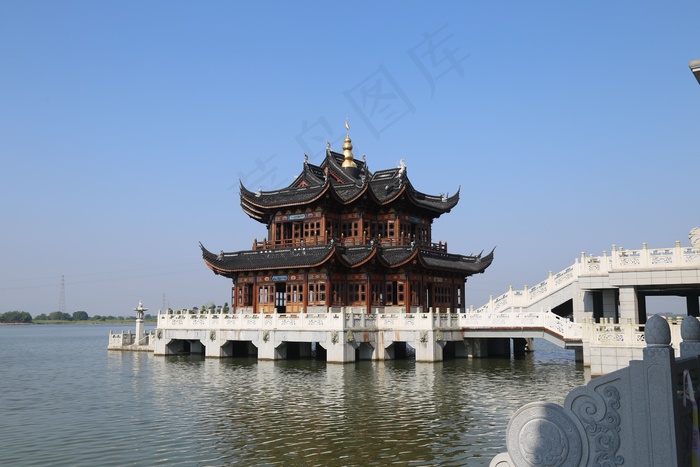 水上建筑风景图片