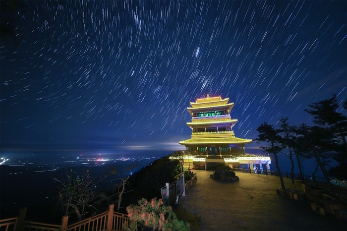 沂蒙山唯美星空