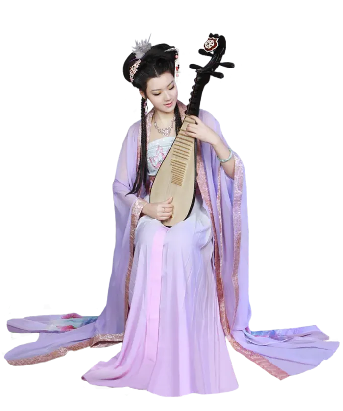 10 (9)免抠元素 免抠摄影 美女 人物 服装 古风 演奏