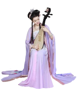 10 (9)免抠元素 免抠摄影 美女 人物 服装 古风 演奏