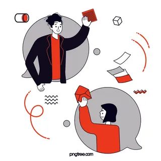 扁平化人物场景办公互联网等距ai矢量设计网页海报UI素材插画