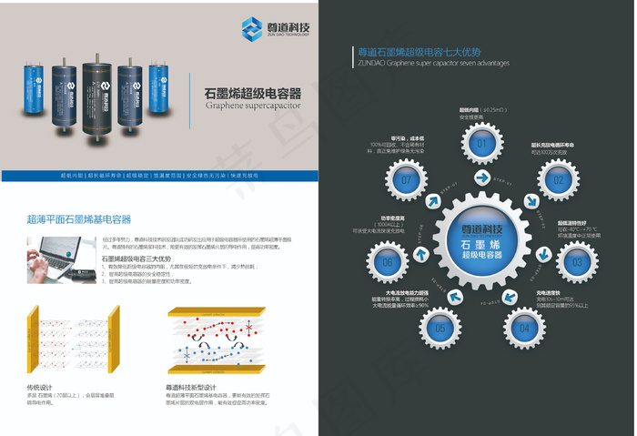 石墨烯画册ai矢量模版下载