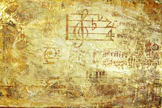 复古怀旧背景乐符图片