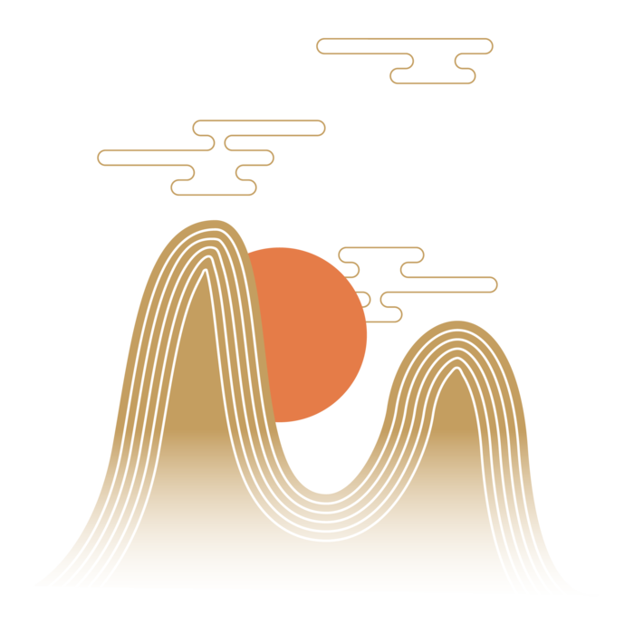 中国风山水祥云PNG免扣素材
