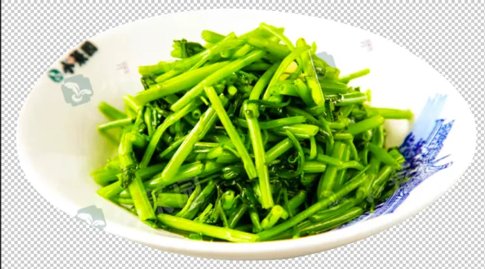 蒜泥空心菜psd模版下载