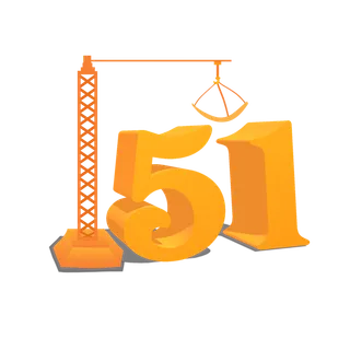 五一劳动节51劳动节字体艺术字3D立体字图片素材 png透明背景