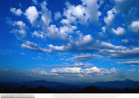 自然风光-山上缥缈的白云