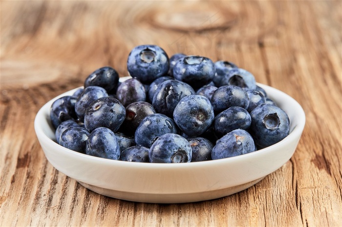 新鲜的蓝莓水果摄影