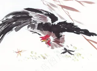 生肖动物国画图片jpg素材