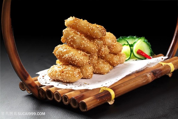 麻仁山药中华美食摄影图