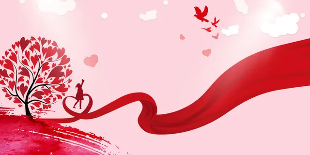 红色公益爱心慈善活动宣传海报展板背景图片PSD分层设计素材模板