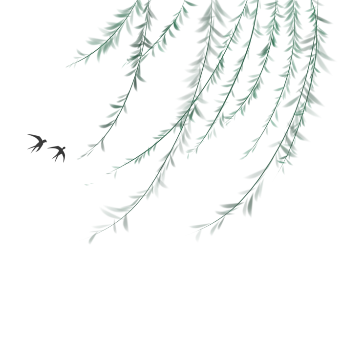 清明元素古风中式清明节山水画中国风
