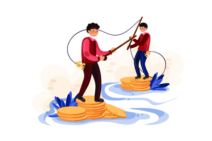 扁平化人物场景办公互联网等距ai矢量设计网页海报UI素材插画eps,ai矢量模版下载