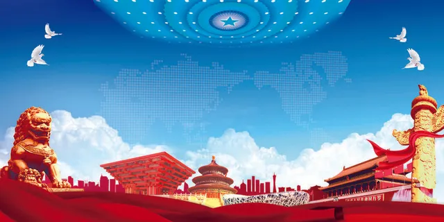 中国风传统水墨古风古典展板边框工笔画PS海报背景平面设计素材