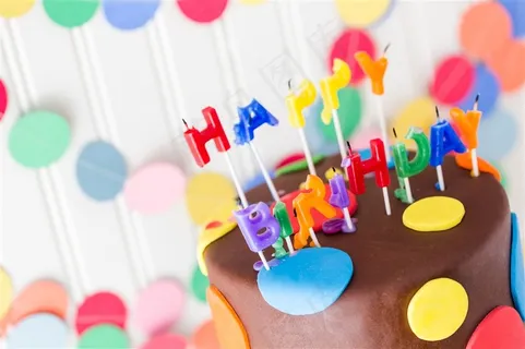 生日蛋糕时尚背景