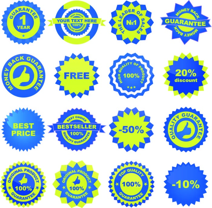 免抠促销标签矢量