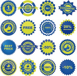 免抠促销标签矢量