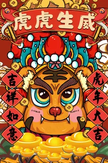 虎年 新年海报