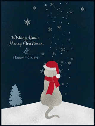 圣诞节卡片圣诞雪人