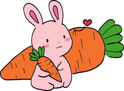 小兔子卡通兔年