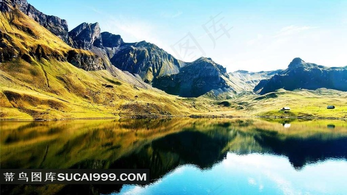 湖水唯美山水风景图片