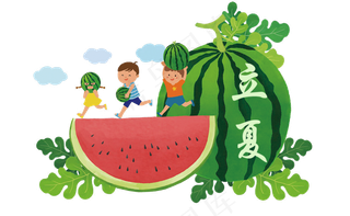 立夏节气免抠png 