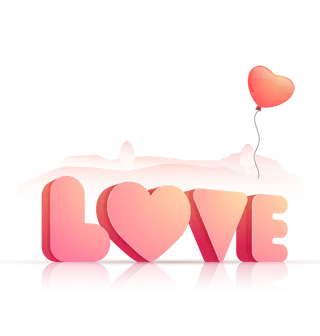 卡通简笔情人节