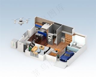 精美房屋建筑智能家居设计高清图片