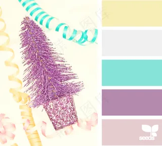 冬天系配色色卡色彩搭配