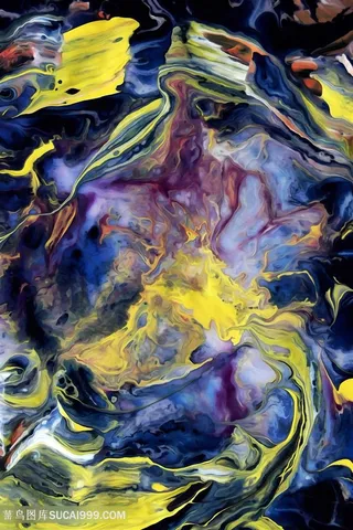 抽象水彩时尚油画艺术画