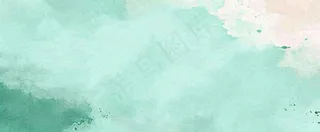 绿色水彩斑驳背景