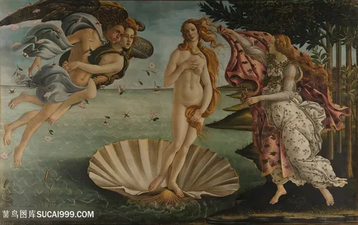 波提切利油画贝壳美女艺术挂画 波提切利油画贝壳美女艺术挂画