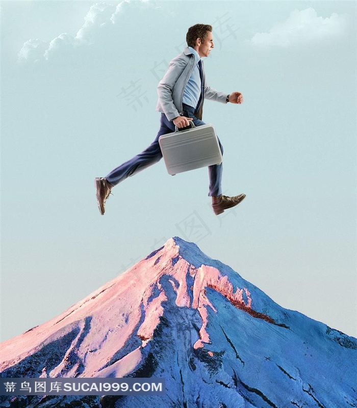 飞跃山顶的人电影白日梦想家海报