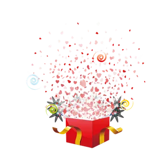 礼包盒打开丽屋情人节