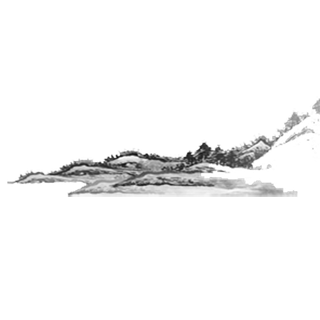 山水画素材中国风水墨画素材元素中国画