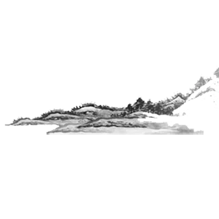 山水画素材中国风水墨画素材元素中国画