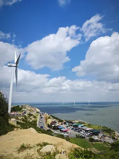 晴空万里，好天气，大海