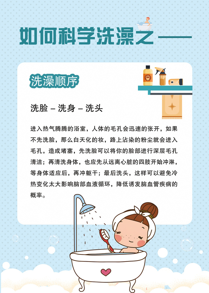 如何科学洗澡健康科普知识