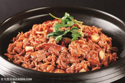 中华美食干锅黑山羊摄影图 中华美食干锅黑山羊摄影图