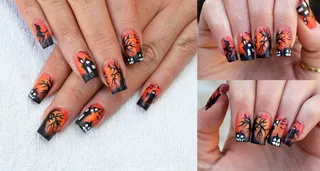 万圣节美甲图片