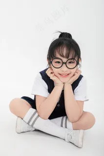 清新唯美可爱的女孩摄影图片