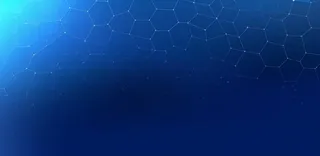 蓝色科技六边形几何形背景