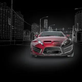 红色跑车高清图片