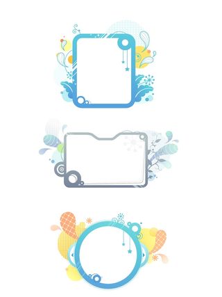 简约风名片海报边框图框素材AI矢量图 (202)