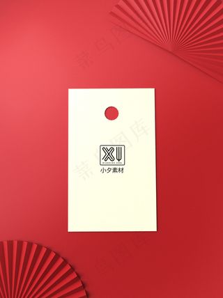 唯美国潮风中式卡片智能贴图样机