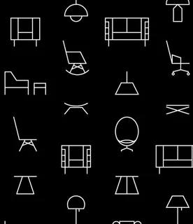 家具 线条 图啊 黑白背景装修 海报