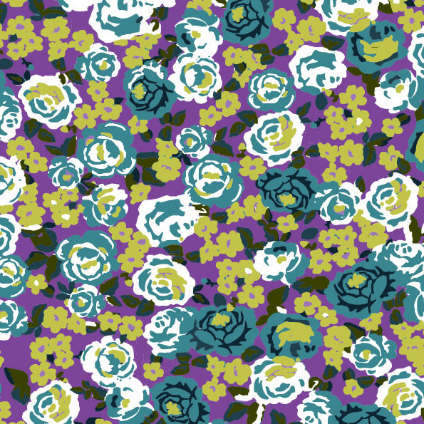 花卉唯美手绘花朵面料纹理手机壳布料面料印花服装矢量图案素材