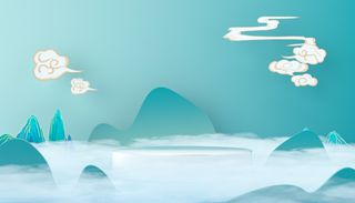 C4D立体国风展示背景（非企业商用）网红爆款国潮风产品展示背景