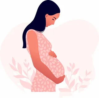 孕妇/母亲/人物插画